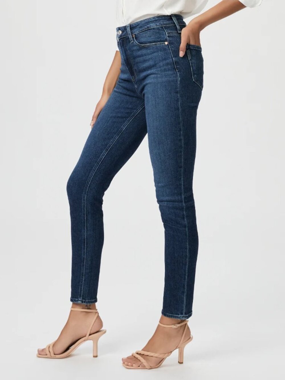 PAIGE Gemma High Rise Cigarette Jeans Womens Size 27 Sketchbook WA048 - Picture 13 of 15